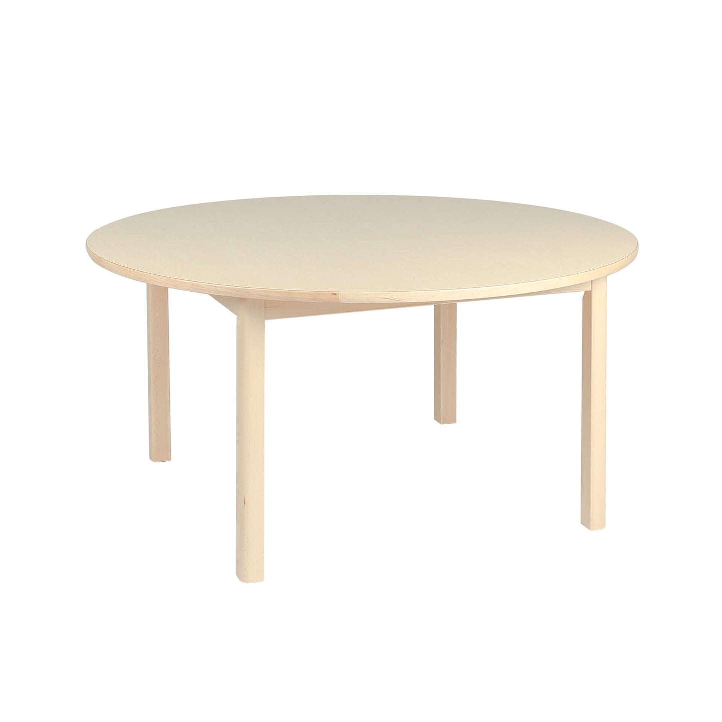 Elegance Circular Table ø120 - Sustainable natural wood classroom table - Eco-friendly, durable furniture for collaborative learning