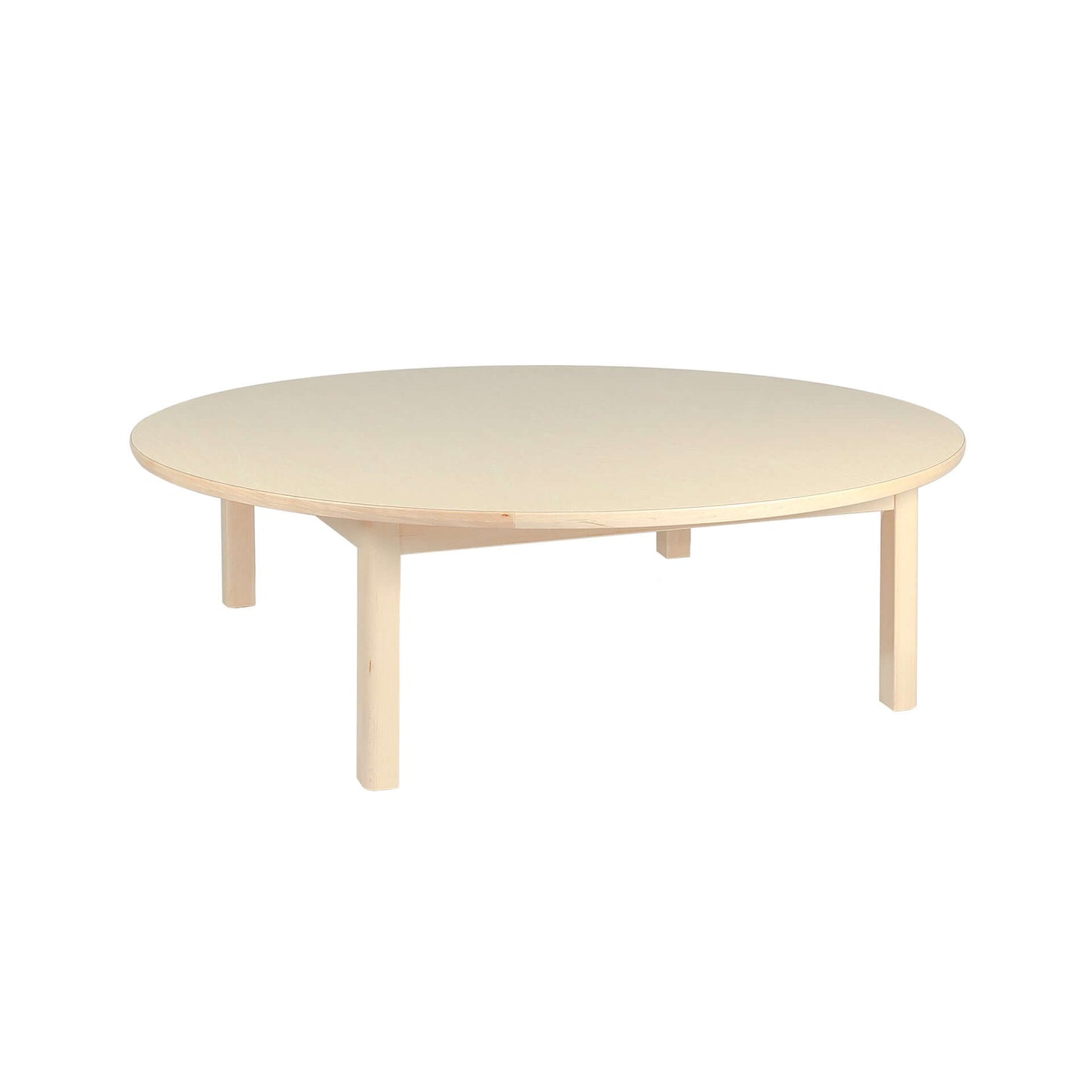 Elegance Circular Table ø120 - Sustainable natural wood classroom table - Eco-friendly, durable furniture for collaborative learning