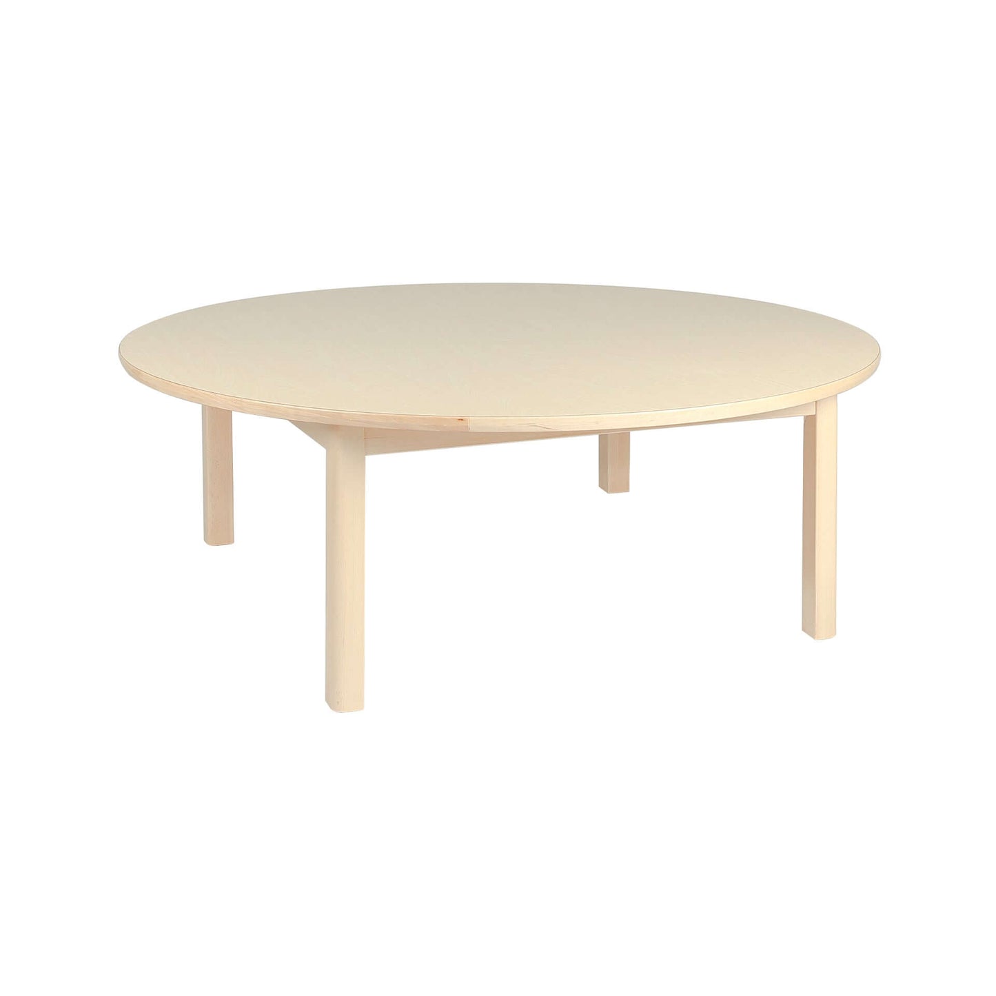 Elegance Circular Table ø120 - Sustainable natural wood classroom table - Eco-friendly, durable furniture for collaborative learning