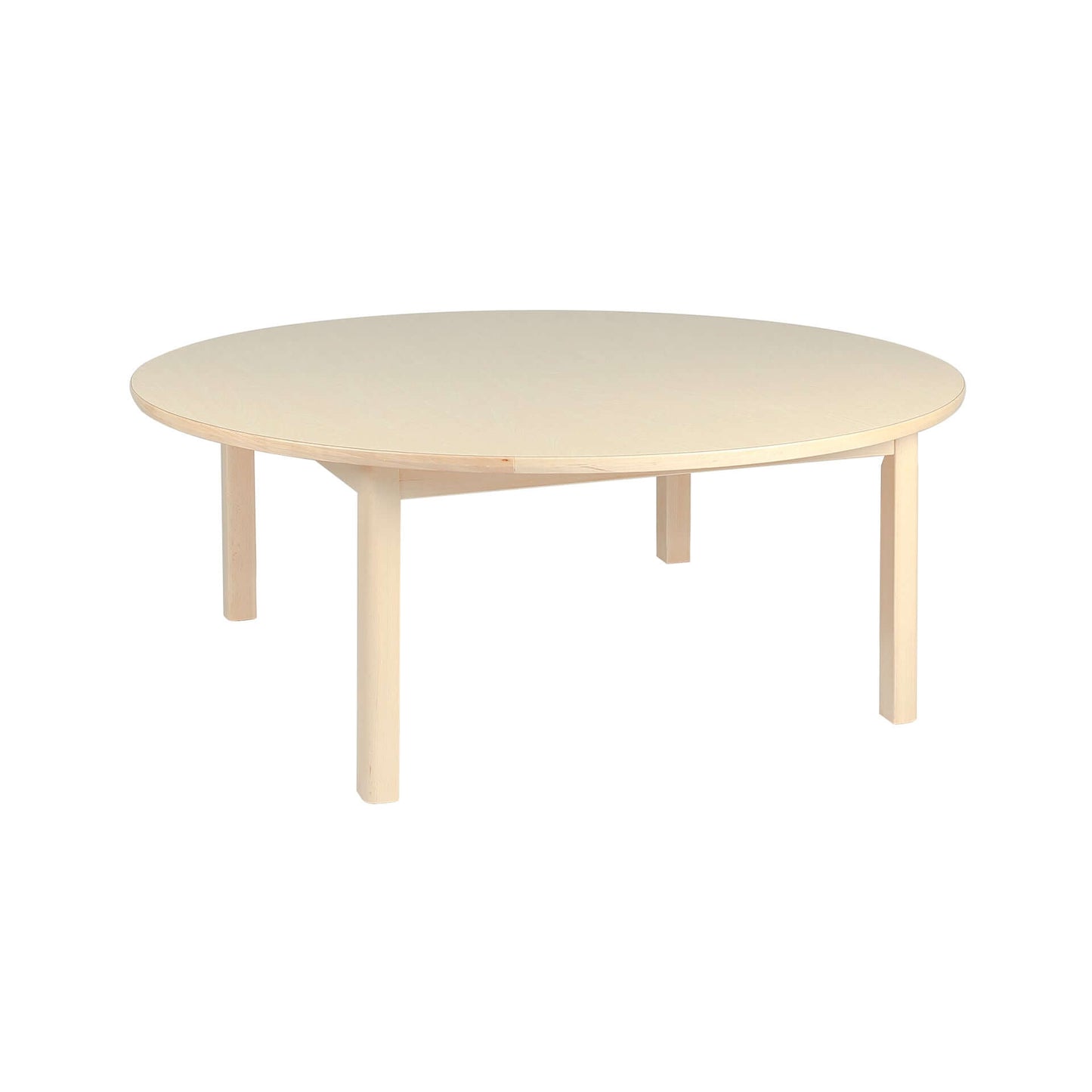 Elegance Circular Table ø120 - Sustainable natural wood classroom table - Eco-friendly, durable furniture for collaborative learning