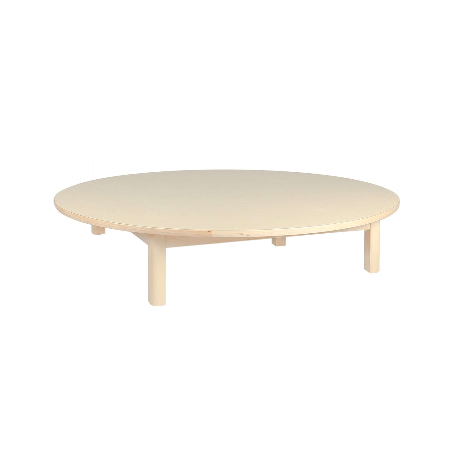 Elegance Circular Table ø120 - Sustainable natural wood classroom table - Eco-friendly, durable furniture for collaborative learning