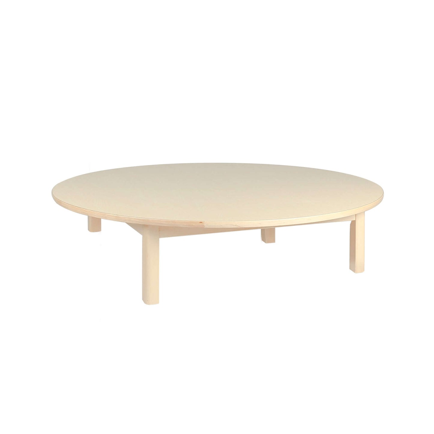 Elegance Circular Table ø120 - Sustainable natural wood classroom table - Eco-friendly, durable furniture for collaborative learning
