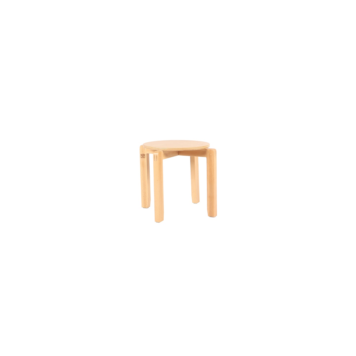 Stool Chair - Ergonomic solid wood seating - Eco-friendly, child-safe furniture for comfortable learning