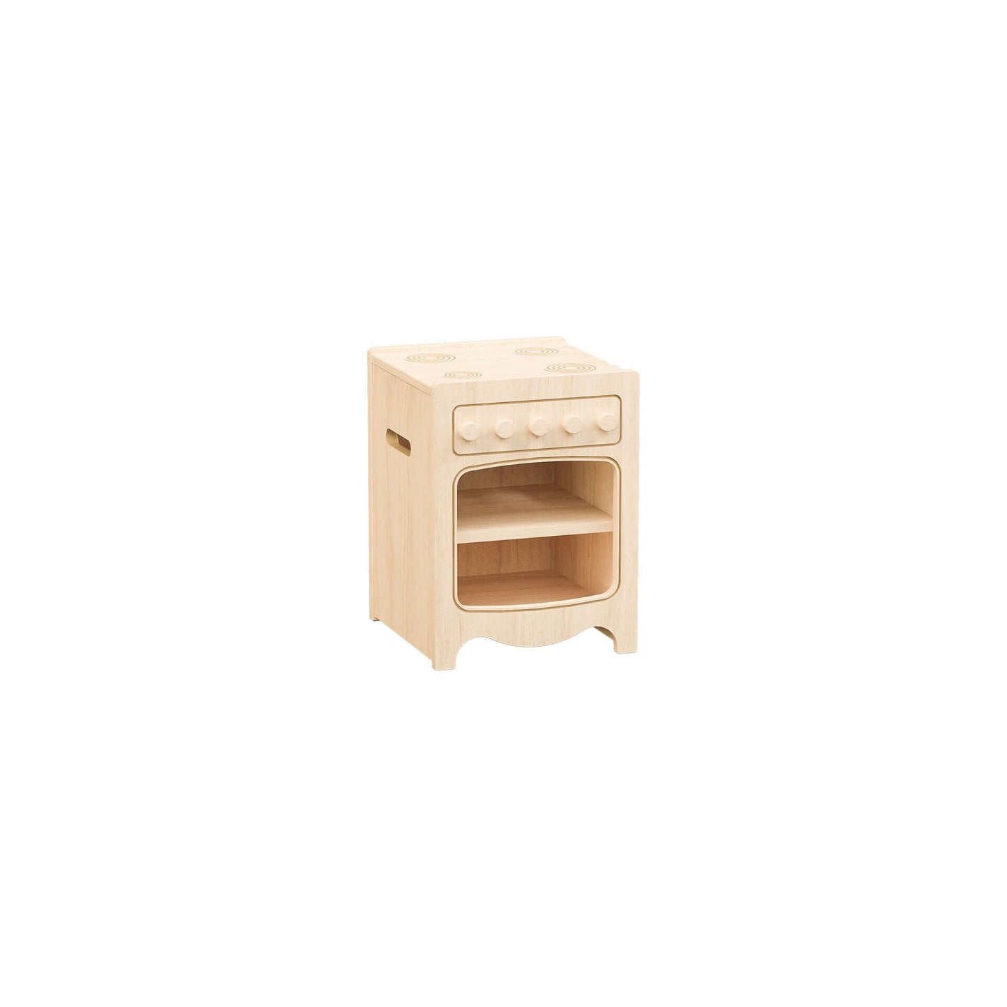 Toddler Play Kitchen | Cooker Oven - Natural wood role play - Eco-friendly, encourages imaginative play and practical life skills
