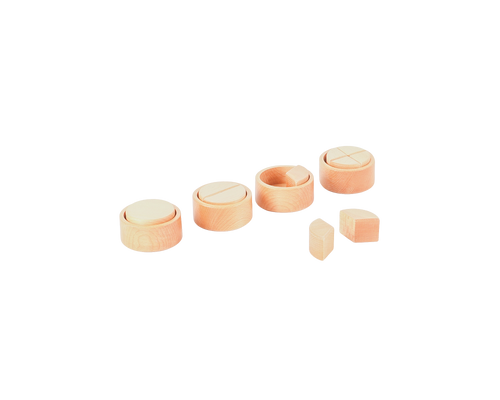 Natural Fraction Cups Circle