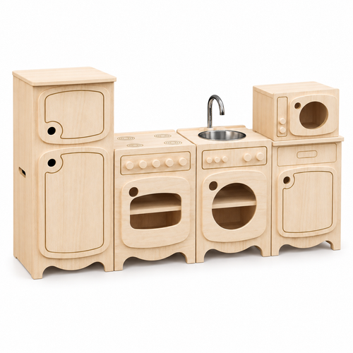 Complete 5-Piece Play Kitchen Set | Toddler or Kinder