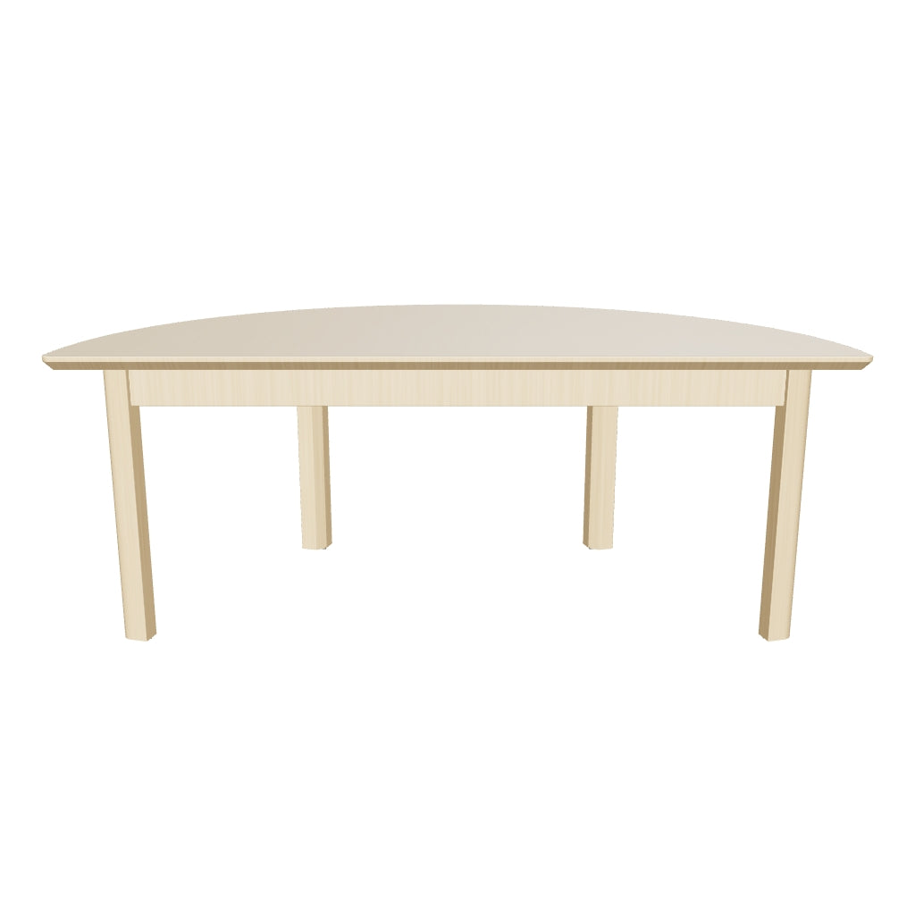 Elegance Semi Circular Table 120x60 — 3D model shows 120 × 60 × 46 cm (SKU 44512). Other sizes vary.