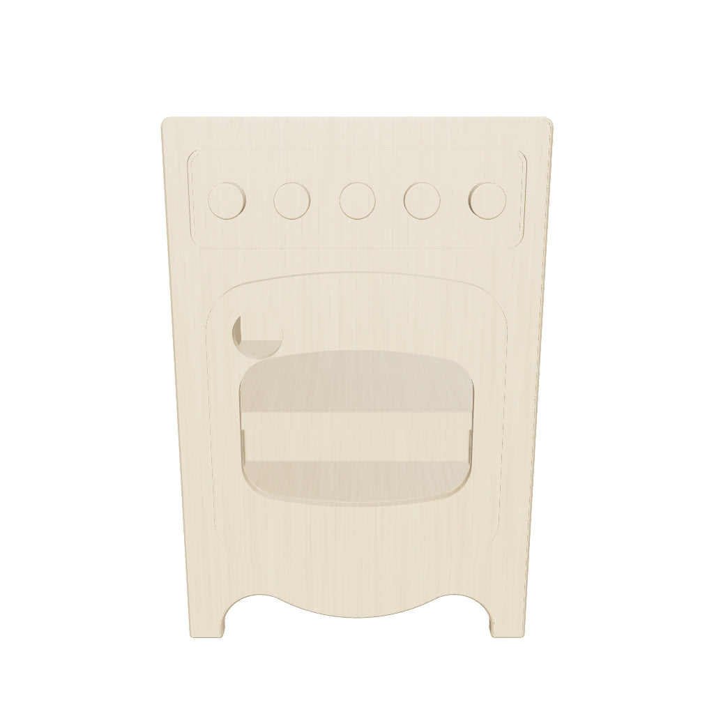 Kinder Play Kitchen | Cooker Oven — 3D model shows 40 × 40 × 60 cm (SKU 21801). Other sizes vary.