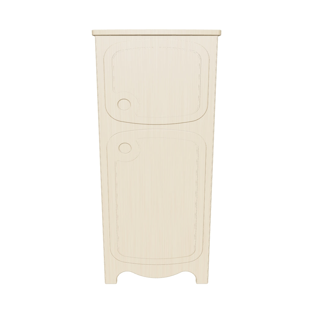 Kinder Play Kitchen | Fridge — 3D model shows 40 × 40 × 90 cm (SKU 21800). Other sizes vary.